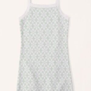 5x$25 Abercrombie & Fitch Green Floral Print Knitted Dress, 9-10